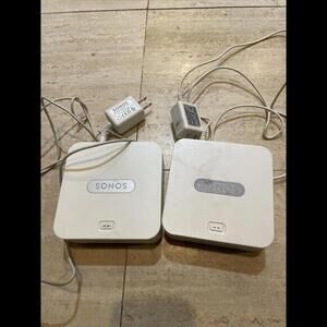 2 Sonos Multi-Room Music System ZoneBridge‎ BR100 with Power Adapter